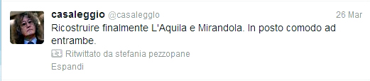 Tweet di Casaleggio